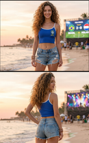 Kit 3 Croppeds Brasil Feminino