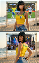 Kit 3 Croppeds Brasil Feminino