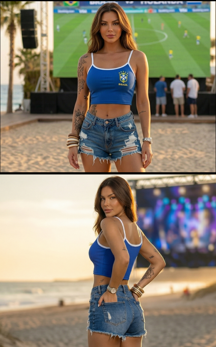 Kit 3 Croppeds Brasil Feminino