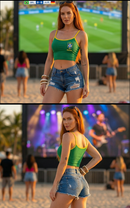 Kit 3 Croppeds Brasil Feminino