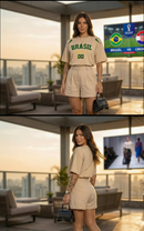 Camisetão Feminina Brasil